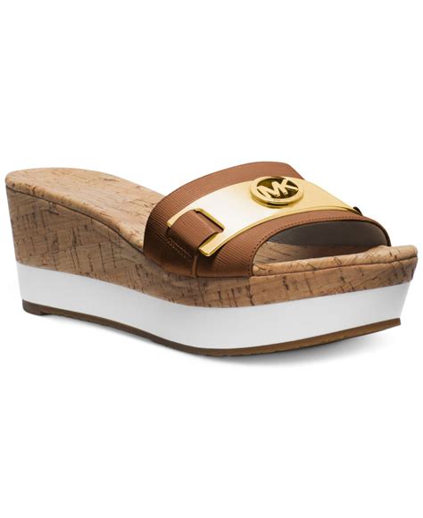 sandal michael kors warren platform|Michael Kors casual sandals.